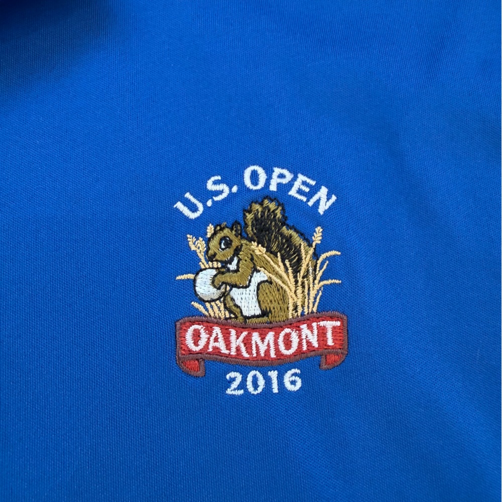 Greg Norman U.S. Open 2016 Oakmont Polo Blue Large Golf Top